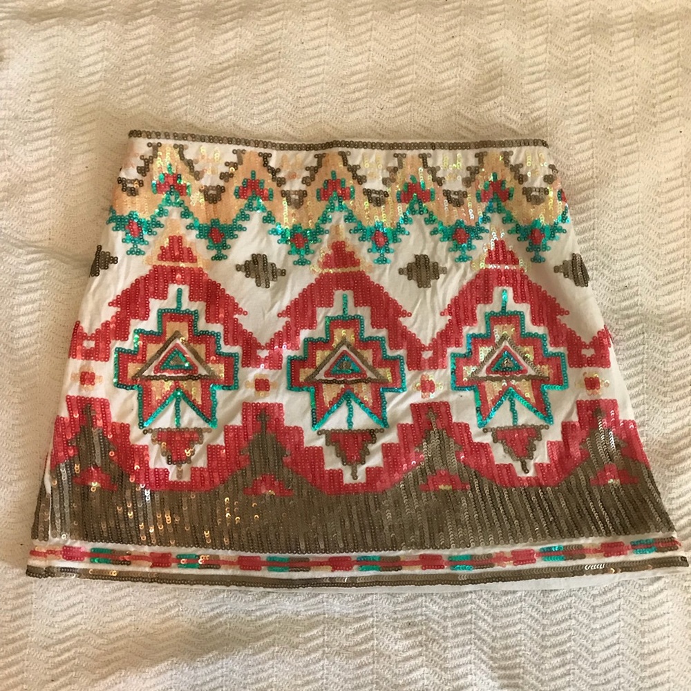 Sequin Mini Skirt